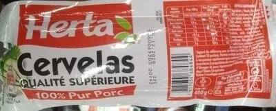 HERTA Cervelas Saucisson Pur Porc - 400g