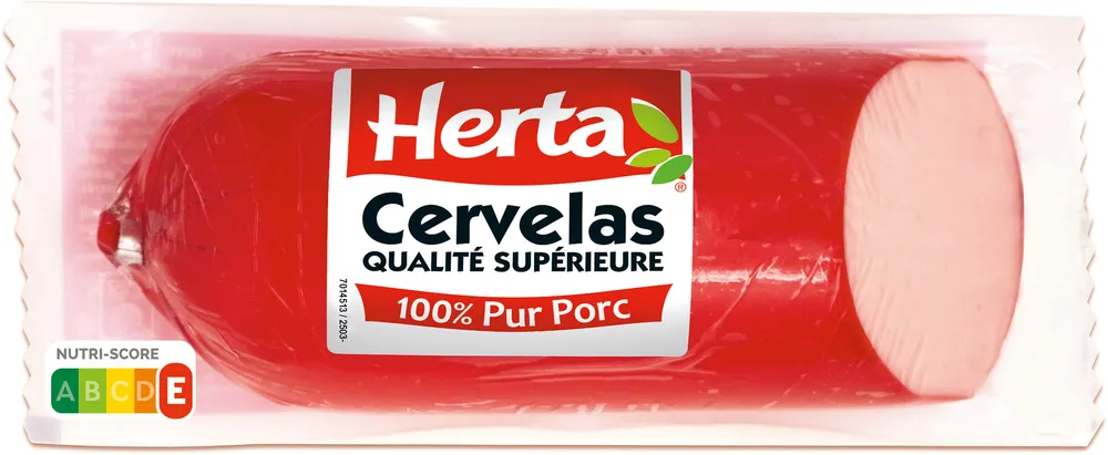 HERTA Cervelas Saucisson Pur Porc - 200g