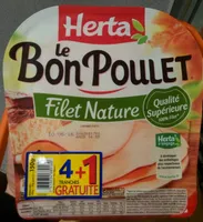 Le Bon Poulet Filet Nature (4+1 tranches)