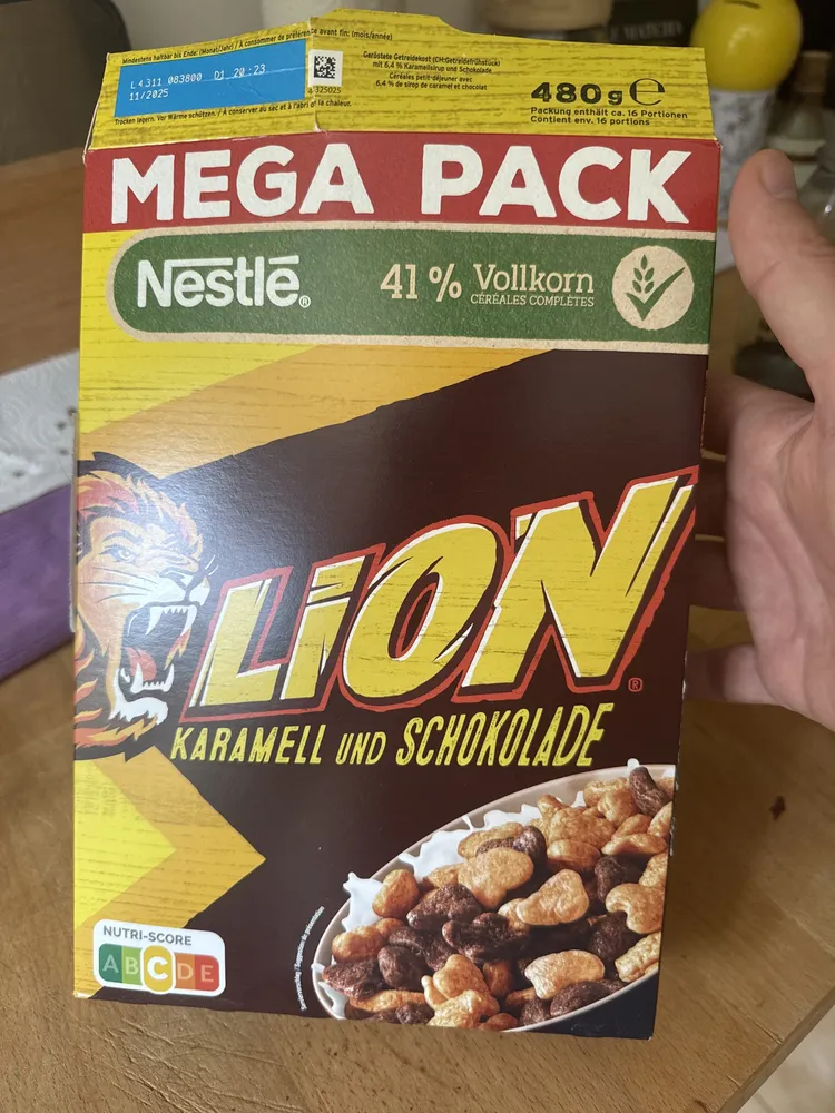 Lion Karamell und Schokolade