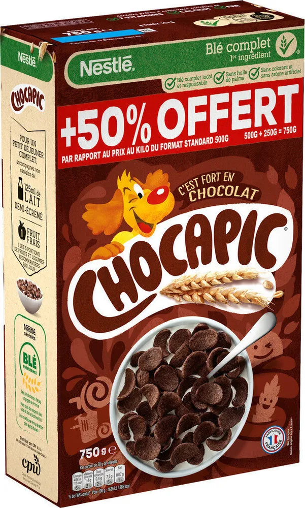 Céréales petit-déjeuner chocolat