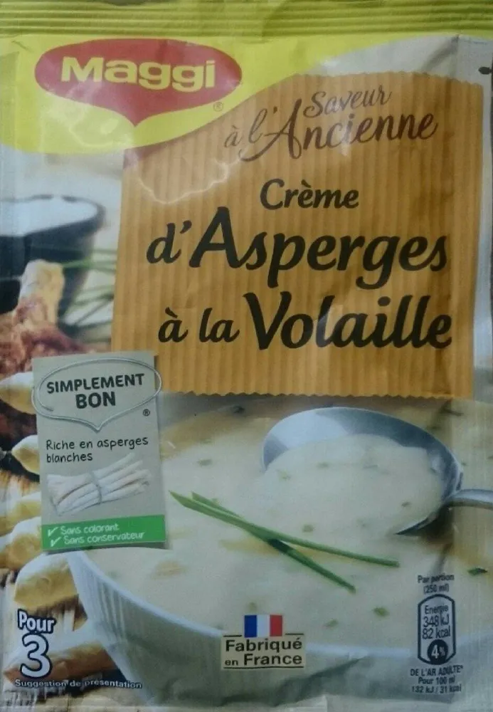 Crème d'Asperges à la Volaille