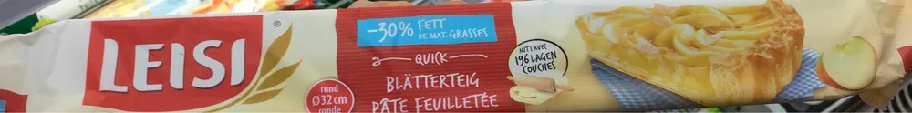Pâte Feuilletée Rond -30% Mg 230 G