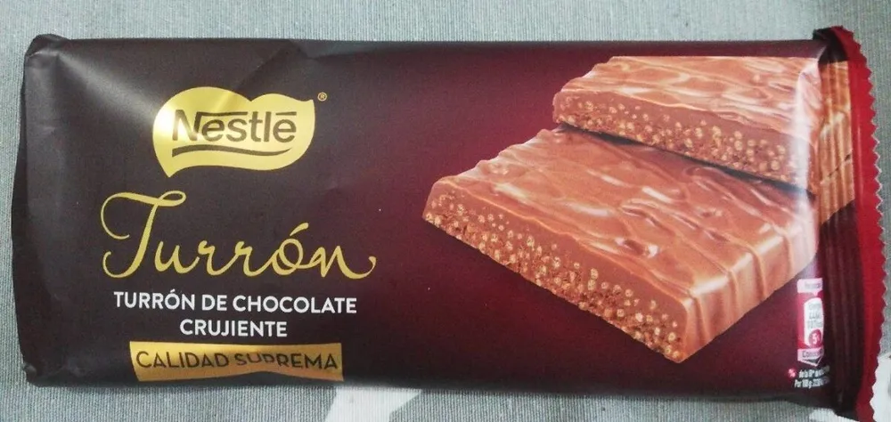 Turrón chocolate crujiente