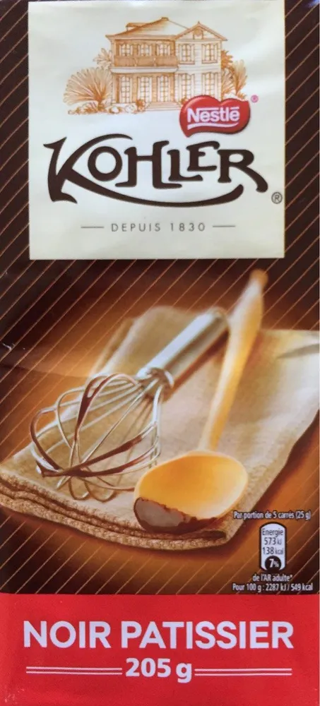 Chocolat Noir Patissier