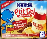 P'tit Dej Croissance saveur Madeleine Chocolat