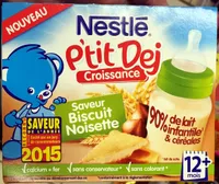P'tit Dej Croissance saveur Biscuit Noisette