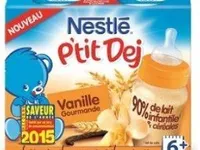 Nestlé P'tit Déj saveur Vanille Gourmande