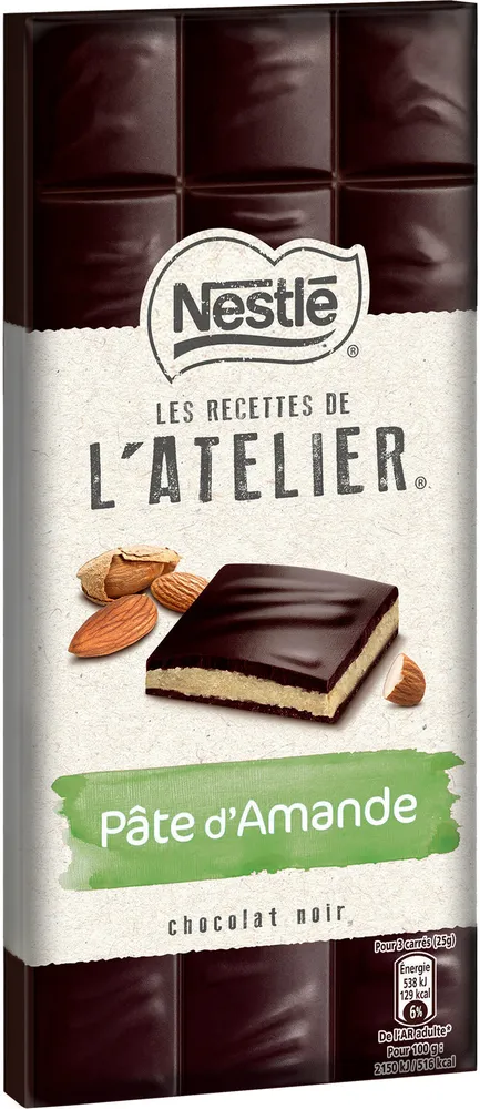 NESTLE L'ATELIER Chocolat Noir et Pâte d'amande