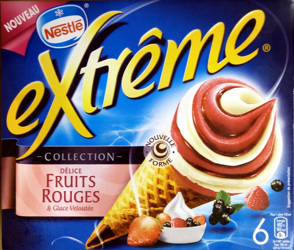 Extrême Collection Délice Fruits Rouges Glace Veloutée