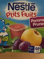 Compote Pommes Prunes P'tits Fruits Nestlé 4 x 100G +