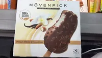vanilla dream with almond - Vanille Rahmeis mit schweizer Milchschokolade (29%) und Mandelstückchen (5,8%)