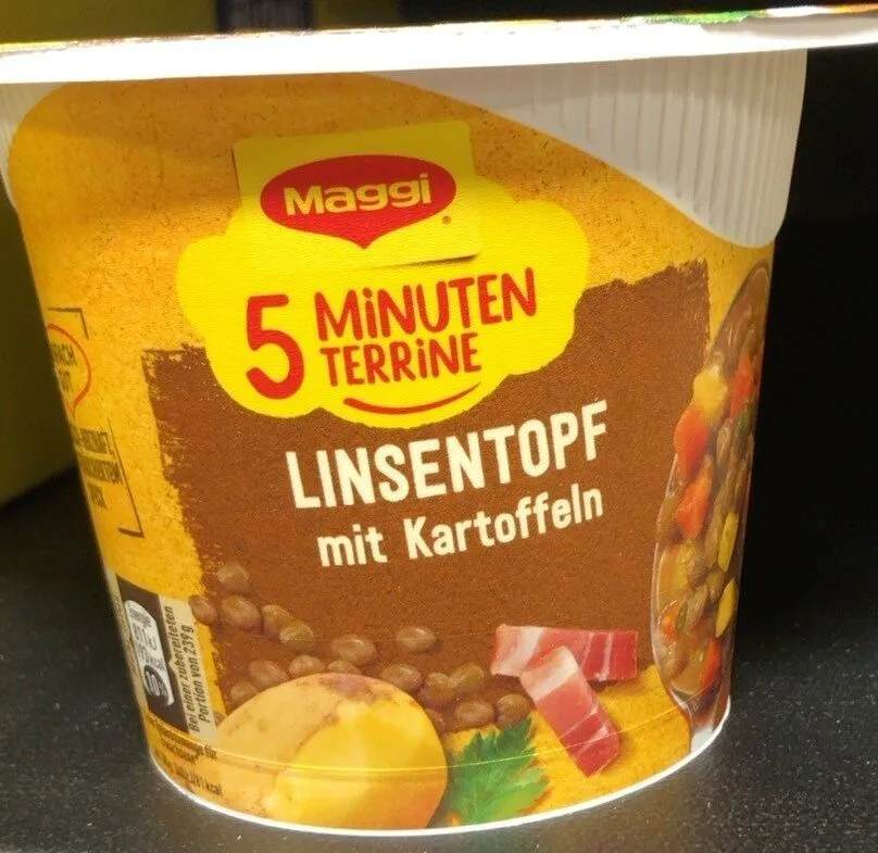 5 Minuten  Terrine Linsentopf mit Kartoffeln