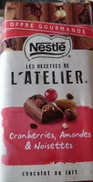 Les recettes de l'atelier cranberries, amandes, noisette