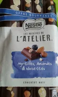 Les Recettes de l'Atelier - Chocolat Noir, Myrtilles, Amandes & Noisettes