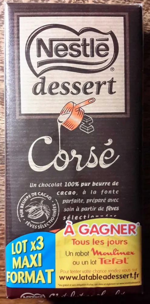 Nestlé dessert corsé