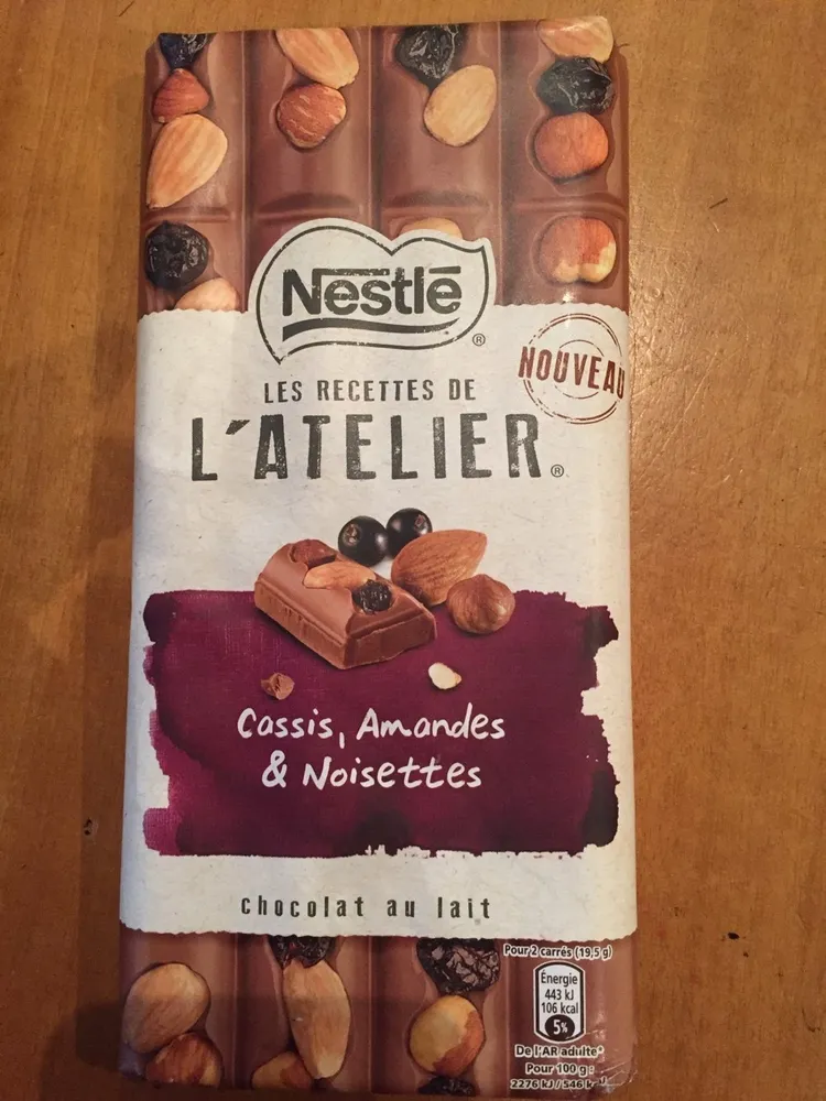 Les recettes de l'Atelier Cassis, Amandes & Noisettes