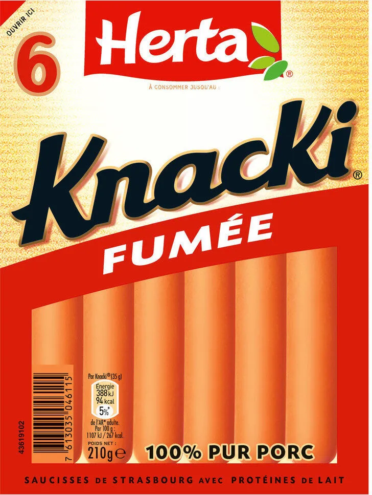 KNACKI Original saucisses pur porc
