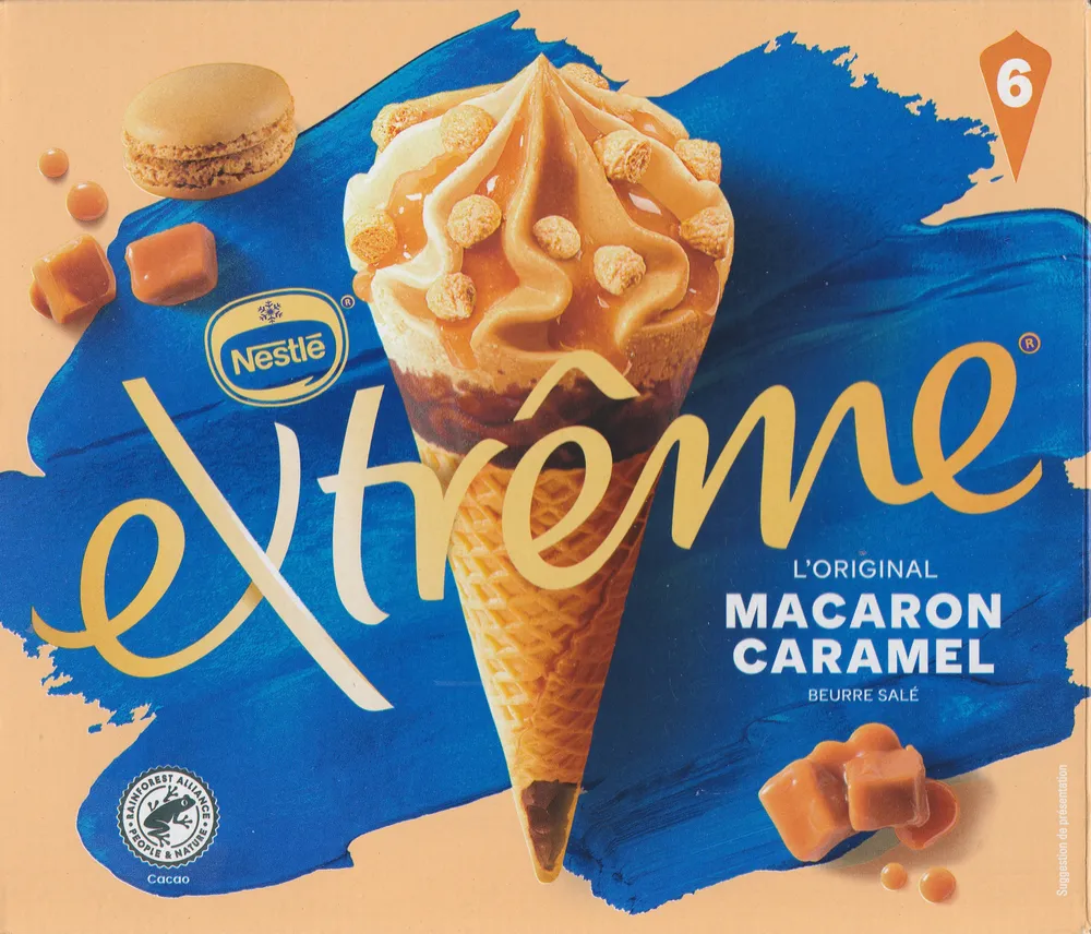 Extrême l'original macaron caramel pointe de Sel
