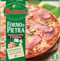 Proscuitto e funghi pizza de jamón y champiñones