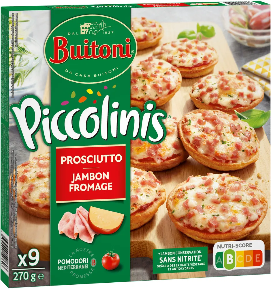 PICCOLINIS mini-pizzas surgelées Jambon Fromage