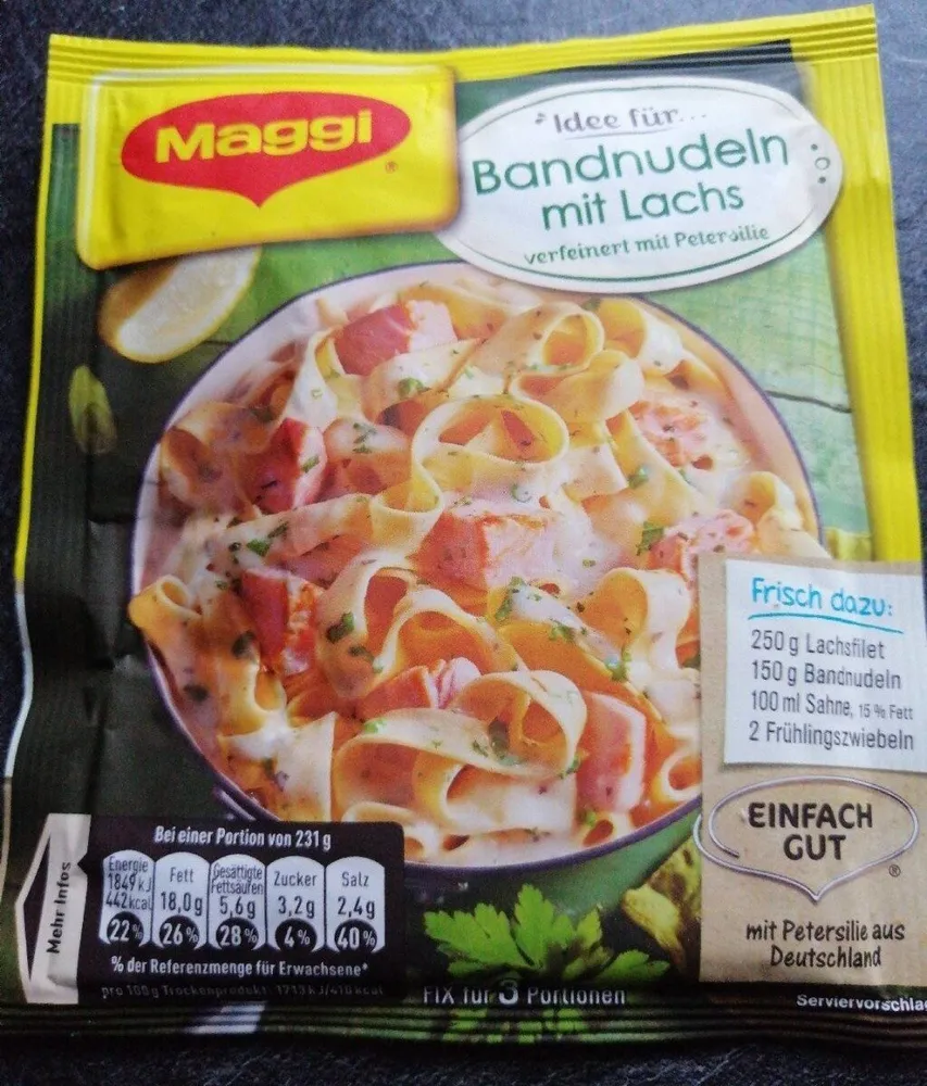 Fix Bandnudeln mit Lachs