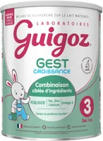 GUIGOZ Gest 3ème âge Croissance Lait Infantile formule épaissie - 800g