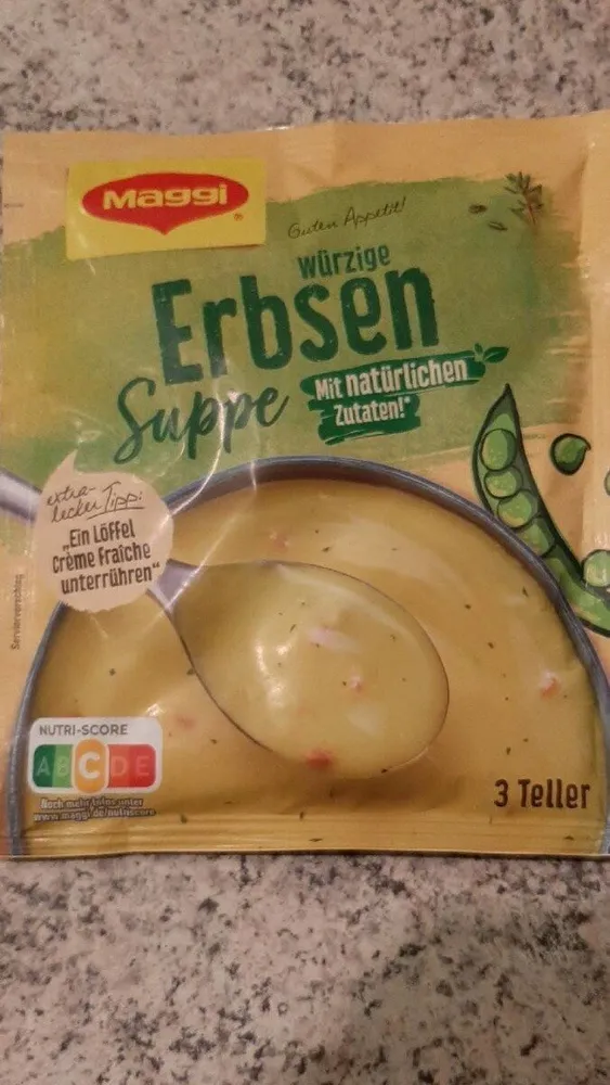 Würzige Erbsen-Suppe