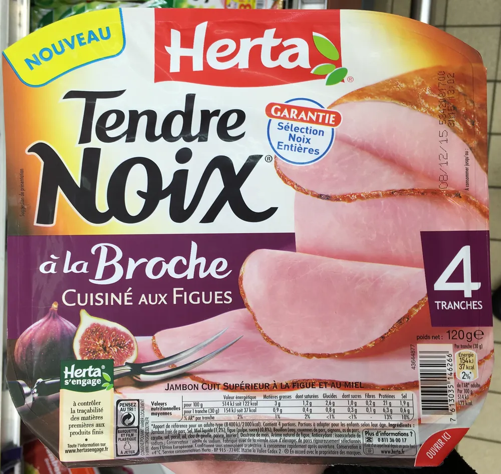 Tendre Noix à la Broche cuisiné aux figues