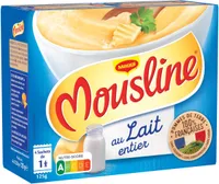MOUSLINE Purée au lait entier Format Individuel (4x31,25g)