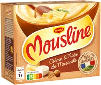 MOUSLINE Purée Crème Muscade Format Individuel (4x31,25g)