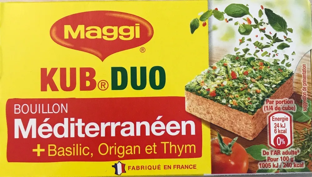Kub Duo Bouillon Méditerranéen