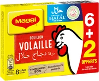 MAGGI Bouillon de Volaille Halal 6+2 tablettes, 80g