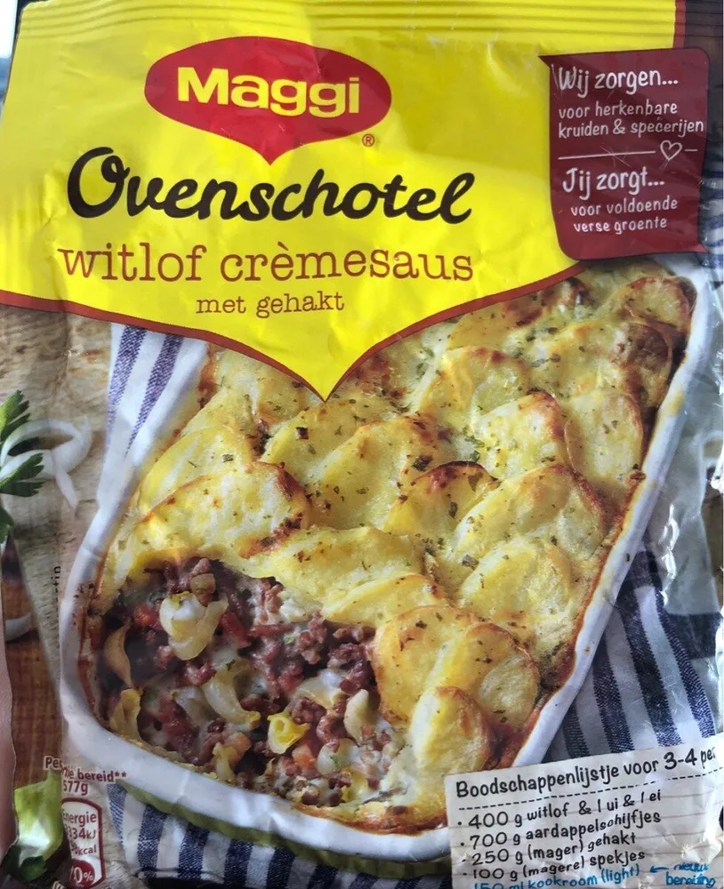Ovenschoten witloof crèmesaus