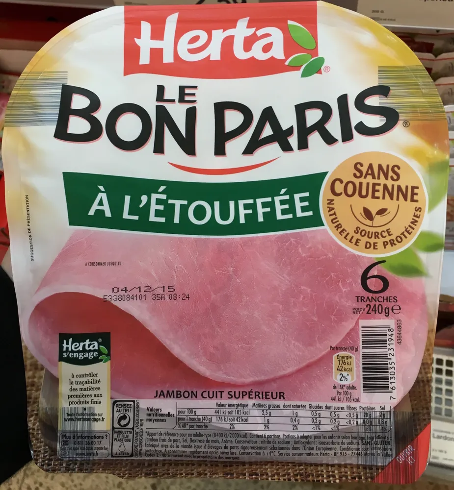 Le Bon Paris à l'Étouffée sans couenne