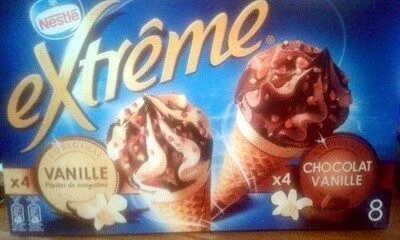 Extrême Cônes Vanille et Cônes Chocolat-Vanille