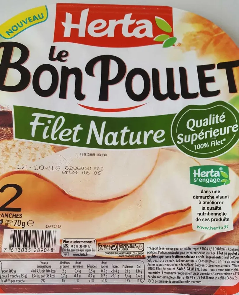Le Bon Poulet Filet Nature