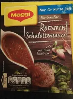 Soße Rotwein Schalottensoße