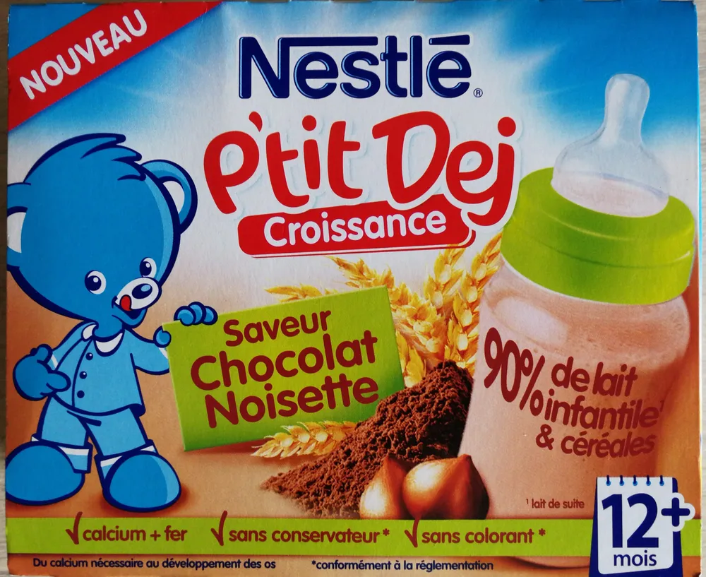 P'tit Dej Croissance Saveur Chocolat Noisette