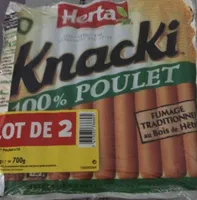 Lot de 2 x10 knacki poulet soit