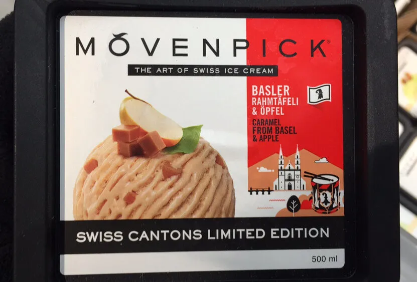 The Art Of Swiss Ice Cream Swiss Cantons Edition Limitée Caramel De Bâle & Pomme