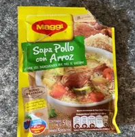 Sopa pollo con arroz