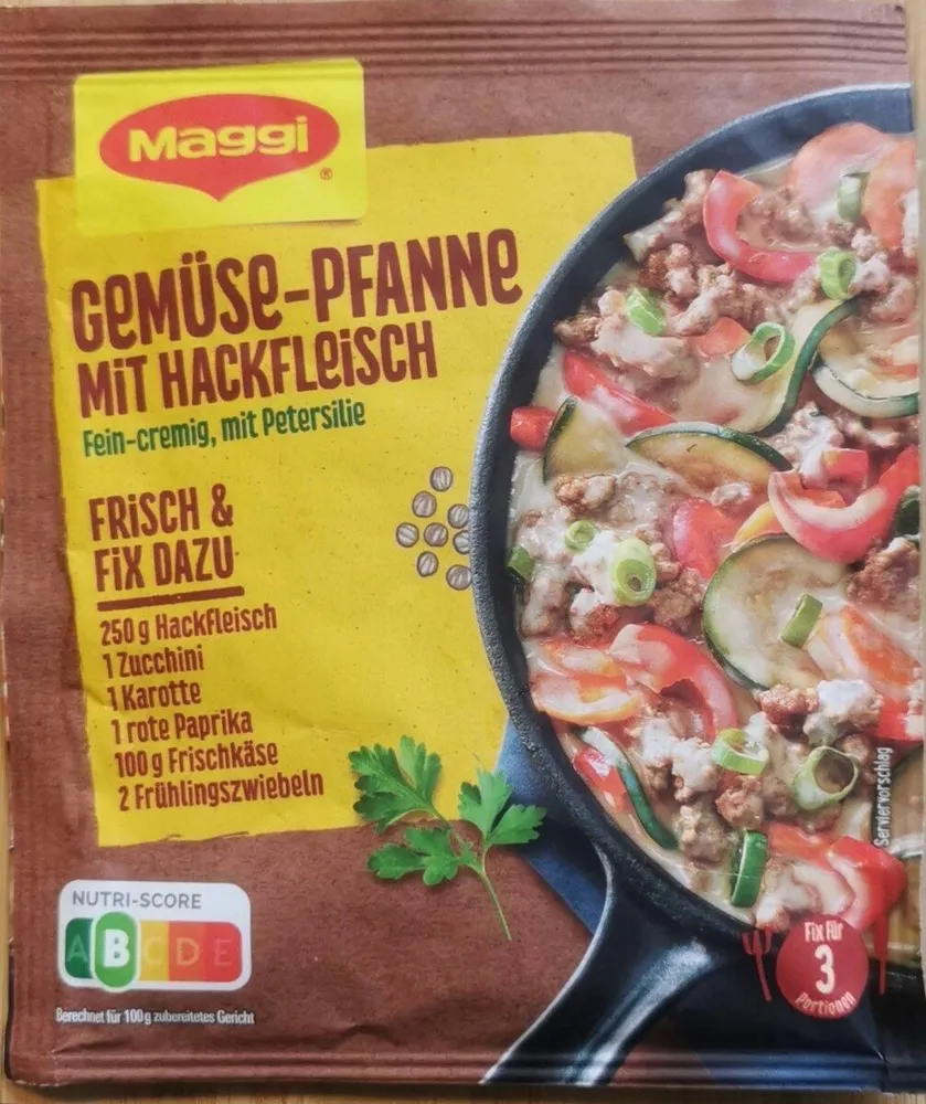 Gemüse-Pfanne mit Hackfleisch
