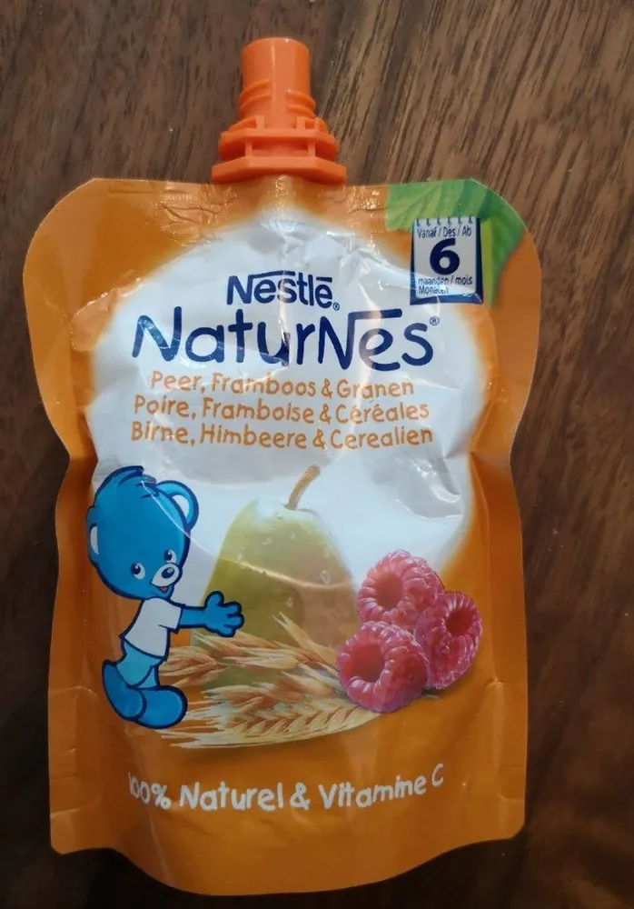 Nestle Naturnes 6+M Poire, Framboise & Céréales