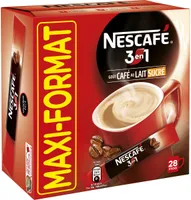 NESCAFE 3en1, Boisson au café, Boîte de 28 Sticks (18g chacun)