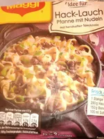 Fix - Hack -Lauch Pfanne mit Nudeln