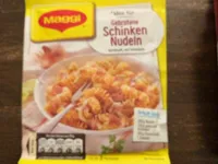 Gebratene Schinken-Nudeln