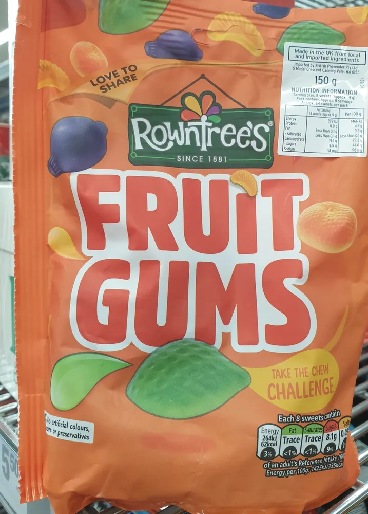 Rowntree's Fruit Gums Bag