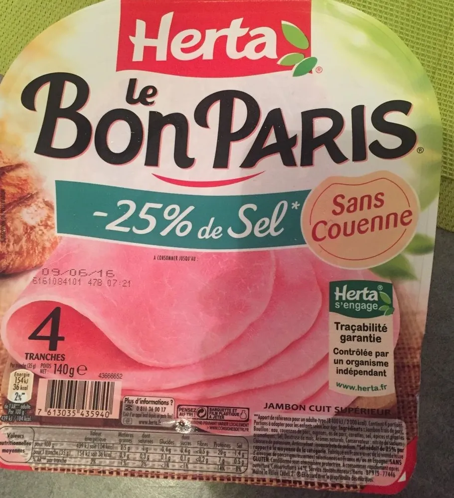 Le Bon Paris -25% sel