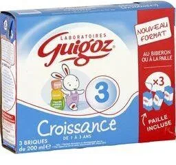 Croissance de 1 à 3 ans